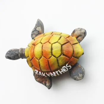 Magnet De Frigider Drăguț Zhajinsos Turtle Personalizat Peisaj Cultural Decor Mesaj Autocolant Turism Suvenir - Imagine 2  