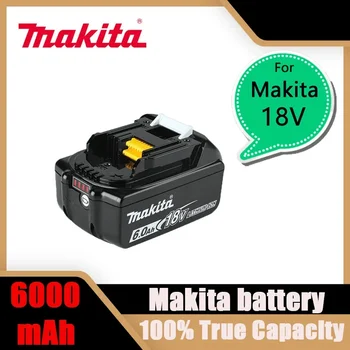 Makita Originale Acumulator Reîncărcabil Litiu-ion 18V 6000mAh 18v burghiu de Înlocuire Baterii BL1860 BL1830 BL1850 BL1860B - Imagine 1  