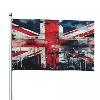 Marea BRITANIE Textura de Vopsea Un Steag - Imagine 1  