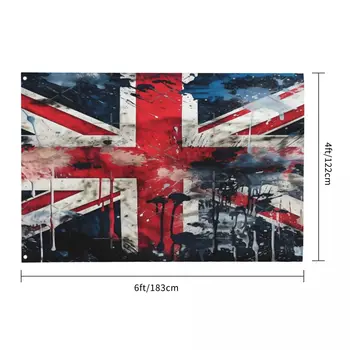 Marea BRITANIE Textura de Vopsea Un Steag - Imagine 2  