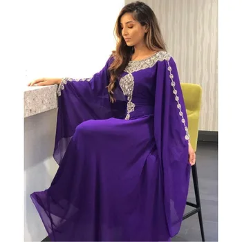 Marocan Dubai Kaftans Farasha Abaya Caftan Lung Rochie pentru Femei Rochii de Moda - Imagine 1  