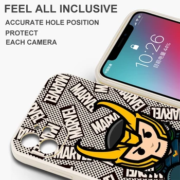 Marvel Loki Deadpool Telefon Caz Pentru Xiaomi Redmi Nota 12 Pro Plus 11 11S 11T 10 10 10T 9 8 Pro Fundas de Silicon Lichid de Acoperire - Imagine 2  