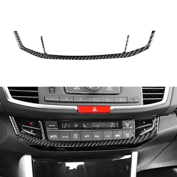 Masina aer conditionat Consola de Acoperire Cadru Trim Autocolant Fibra de Carbon Uite Accesorii Auto pentru Honda Accord 2013 2014 2015 2016 2017 - Imagine 1  