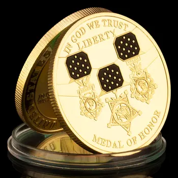 Medalia de Onoare Cllectible Monedă În Dumnezeu Avem Încredere în statele UNITE ale americii Libertate Cllection Sourvenir Statuia Libertății Placat cu Aur Monedă Comemorativă - Imagine 1  