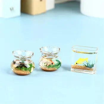 Micro Sticlă Rezervor De Pește Ornamente Decor Acasă De Înaltă Calitate, Lucrate Manual Proces Complex Volum Mic Acasă Consumabile Mini Jucării De Sticlă - Imagine 2  