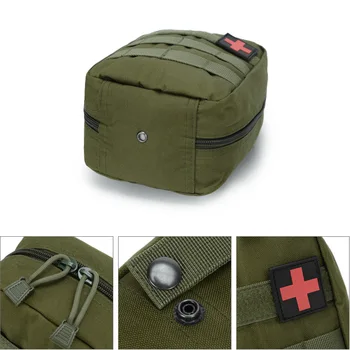 Militare Tactice Medicale Sac De Camping Supravietuire Trusa De Prim Ajutor Talie Pack De Urgență Călătorie În Aer Liber Molle Husă Echipament De Camping - Imagine 2  