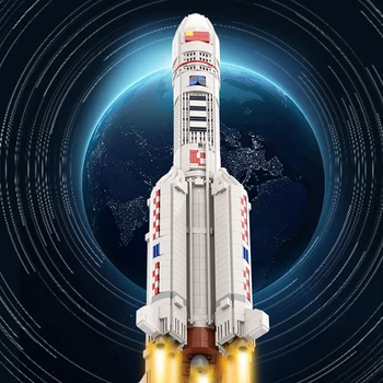 MOC 1:110 Lungă perioadă de 5 Martie Racheta Model Cărămizi Spațiu prin Satelit Univers Artificial Bloc Jucarii Copii, Cadouri de Ziua de nastere - Imagine 1  