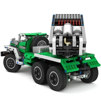 MOC Inginerie Vehicul Cinci Mici Macara Excavator Camion pentru transport Blocurile 2-etapa Tractor și Snow-Mobile-noPF Blocuri - Imagine 1  