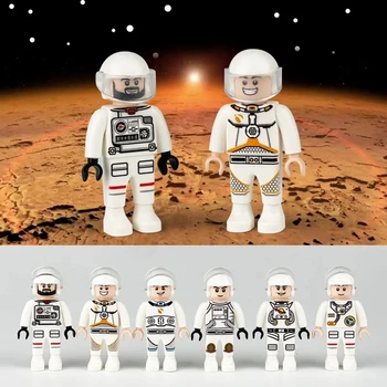 MOC Mini Figurine de Acțiune Moderne Fotbalist Astronaut City Set Playmobil Model DIY Bloc Caramida Jucarii Educative Juguetes - Imagine 2  