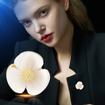 Moda Broșă Set de Flori Arc pentru Femei Broșe de Metal Anti-orbire Pin Rever Fix Haine Ace Pulover Haina Accesorii de Îmbrăcăminte - Imagine 1  