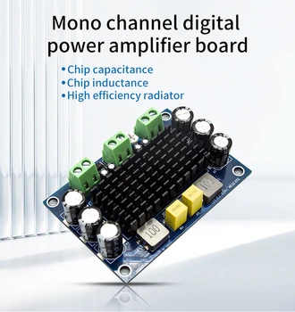 Mono Digital, Amplificator de Putere de Bord 100W Putere Mare Mono Amplificator Audio Module For MP3 Difuzor Radio Auto Difuzor - Imagine 2  