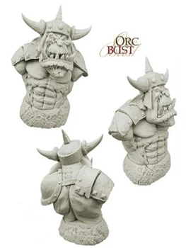 Noi Neasamblate 1/10 80mm om Orc Bust Războinic bust Rășină Kit DIY Jucării Nevopsite rășină model - Imagine 1  