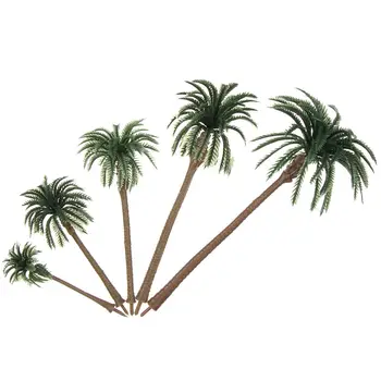 Noi Plante in Miniatura Nisip Masă Peisaj model de Palmier de nucă de Cocos Ambarcațiuni Micro Peisaj de Plastic Bonsai Ghivece model - Imagine 2  