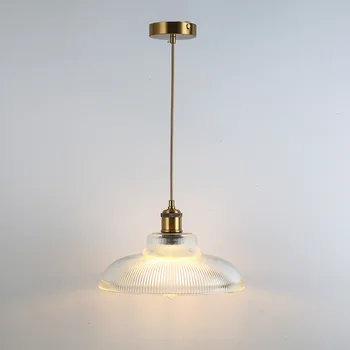 Nordic Candelabru de Sticlă Creative Coffee Shop Personalizate Industriale Stil Retro Masă Mici de LED-uri de Lumină Agățat Decor - Imagine 2  