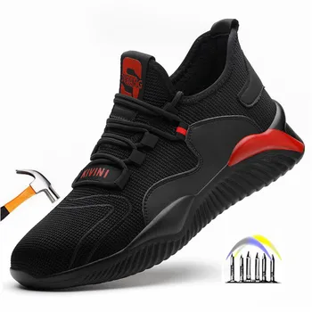 Oamenii de Siguranță Pantofi de Lucru cu bombeu metalic Indestructibil în aer liber Pantofi de lucru Puncție-Dovada Cizme pantofi lucru cu protectie - Imagine 1  