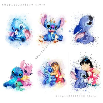 Panza Pictura Arta De Perete Decor Acasă Anime Desene Animate Lilo & Stitch Imagine Disney Anime Postere, Printuri Kawaii Cameră Decor - Imagine 1  