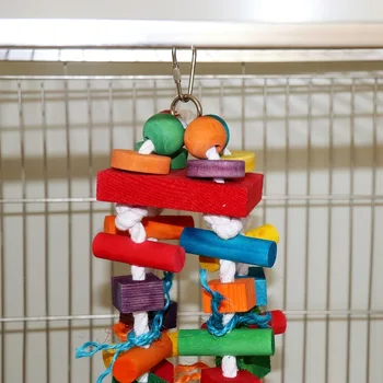 Papagal de companie Molar Musca Jucarie Hamac Combinație Pasăre Jucarii Set Leagăn Guma de Formare Jucării Loros pajaros juguetes Brinquedos - Imagine 2  