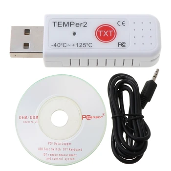PC TEMPER2 USB Termometru Higrometru Temperatura de Date Logger Înregistrator - Imagine 1  