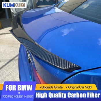 Pentru BMW F30 M3 F80 Spoiler 2011-2020 320i 328i 335i 326D M4 Stil de Fibră de Carbon, Spoiler Acoperiș Spate Portbagaj Buza Aripii Pentru F30 Spoiler - Imagine 1  