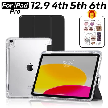Pentru Caz iPad Pro 12.9 4/5/6 Pro 11 2/3/4 Caz Pentru iPad Accesorii 5/6/7/8/9/10 Aer 1/2/3/4/5 Mini6 Capac Transparent Funda - Imagine 1  