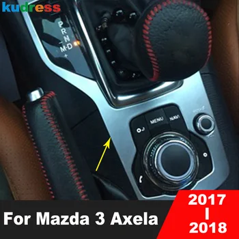 Pentru Mazda 3 Axela 2017 2018 ABS Mat Mașina de Centru Consola Schimbătorului de Viteze Cutie cu Capac Panou Ornamental Decor Interior Laminat Accesorii - Imagine 1  