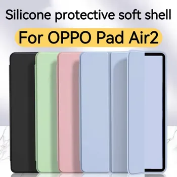 Pentru OPPO Pad Air2 11.4 în caz de protecție Inteligent tableta silicon somn trifold suportul PU caz de protecție - Imagine 1  