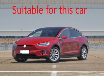 Pentru Tesla Model X 2016 2017 2018 2019 Accesorii Auto Din Fibra De Carbon Stil De Spate Boot Usa Portbagaj Capac Capitonaj Hayon Garnitura - Imagine 2  