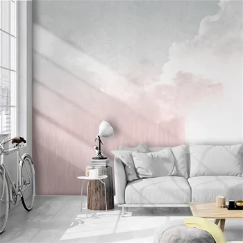 personalizat Nordic abstract cer nori arta 3D imagini de fundal pentru camera de zi de decorare dormitor TV de perete de fundal pânză pictură murală tapet - Imagine 2  