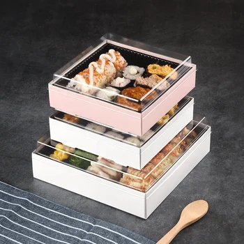 Personalizate productPlastic Sushi Cutie Cadou Comerciale Japoneze Sashimi de Mâncare Sushi Cutie de Ambalaj - Imagine 1  