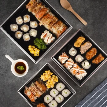 Personalizate productPlastic Sushi Cutie Cadou Comerciale Japoneze Sashimi de Mâncare Sushi Cutie de Ambalaj - Imagine 2  