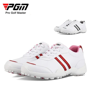 PGM Femei Fixe Anti-Alunecare, Spike Pantofi de Golf Doamnelor Impermeabil Respirabil Adidași Siret Rapid Casual Formatori Pantofi Ușoare - Imagine 1  