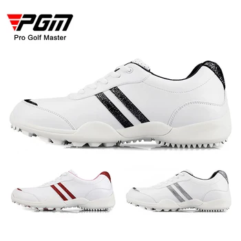 PGM Femei Fixe Anti-Alunecare, Spike Pantofi de Golf Doamnelor Impermeabil Respirabil Adidași Siret Rapid Casual Formatori Pantofi Ușoare - Imagine 2  