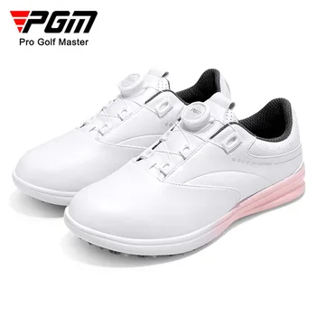 PGM Femei Greutate de Lumină Moale Respirabil Adidasi Femei Pantofi de Golf Impermeabil Anti-alunecare Doamnelor Buton Curea Pantofi de Sport XZ301 - Imagine 2  
