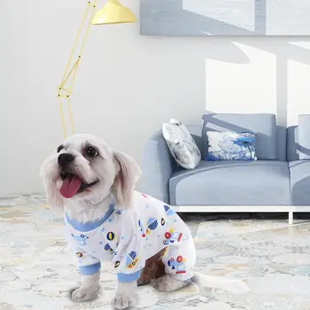 Pijamale Pentru Câini Drăguț De Crăciun Animale De Companie Haine De Bumbac Câine Haine De Iarnă, Haine De Companie Vânt Cald Pe Vreme Rece Sacou Vesta Confortabil - Imagine 1  