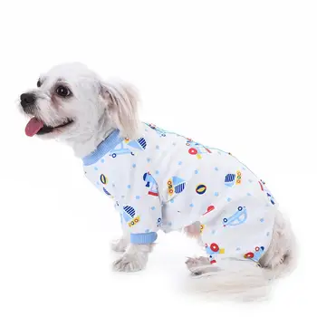 Pijamale Pentru Câini Drăguț De Crăciun Animale De Companie Haine De Bumbac Câine Haine De Iarnă, Haine De Companie Vânt Cald Pe Vreme Rece Sacou Vesta Confortabil - Imagine 2  