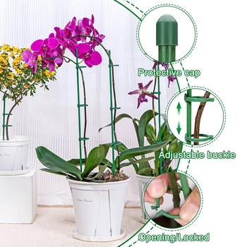 Planta verde Rug de Plante Clipuri Anti-depunere de Flori Stand Suport Orhidee Suport Stâlp de Îngrijire a Plantelor Accesoriu de Plante Fix - Imagine 1  