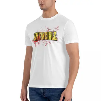 Plin de umor Invincibil T-Shirtinvincible Sânge Bulină Logo T-Shirt pentru Bărbați Crewneck Bumbac Tricouri Invincibil Maneci Scurte Tee Shir - Imagine 2  