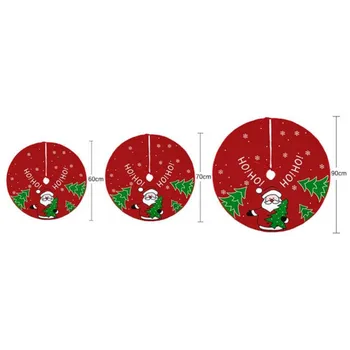 Pomul De Crăciun Fusta Fulg De Zăpadă Moș Crăciun Tipărite Xmas Copac Jos Decor Mat Crăciun Fericit Decoarations Petrecere Acasă Ornamente - Imagine 2  