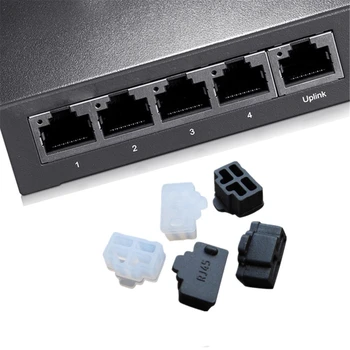 Protector Plug Dop de Praf Pentru Laptop Router Conector RJ45 - Imagine 2  