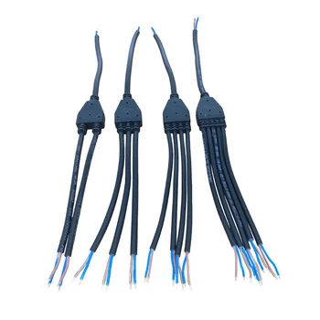 Rezistent la apa 2 3 4 Pin Y-Fir tip Conector Splitter de Exterior IP67 Led-uri de Iluminat Paralel Cablu de Conectare cu Masculin Feminin Cap - Imagine 2  
