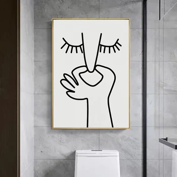 Rezumat Umorului Rău Miros Ciudat Baie, toaletă decor de Perete poster pictur printuri de arta de Perete cu Design Modern postere canvas tablou - Imagine 2  