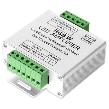 RGB/RGBW 5050 LED Strip Amplificator Controler de Lucru Cu 4Pin/5Pin DC12V/DC24V Benzi cu LED-uri 5050SMD - Imagine 1  