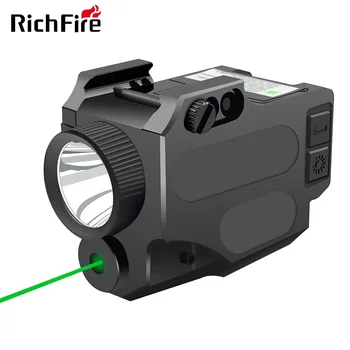 Richfire Lanternă Tactică 800LM white Combo Dot Laser cu încărcare Magnetic pentru Glock Taur în aer liber Vânătoare de Formare - Imagine 1  