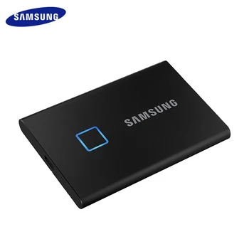Samsung SSD Disk Extern Hard Disk Solid state Disk T7 Touch Tip C 2TB Recunoaștere a Amprentelor digitale Portabile 1T Pentru Laptop Desktop - Imagine 1  