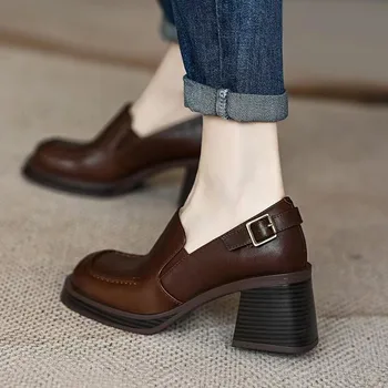 Sandale Cu Toc Pantofi Mary Jane 2023 Vara Femei Indesata Pantofi Nouă Tendință De Moda Rochie De Petrecere Slide-Uri Casual Mujer Zapatillas - Imagine 1  
