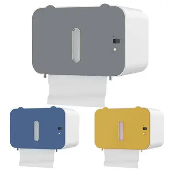 Senzor Automat Cutie De Tesut Impermeabil Inteligent Hârtie Igienică Suport Cu Capac Pentru Acasă Toaletă Dormitor Toaletă, Baie Accesorii - Imagine 1  