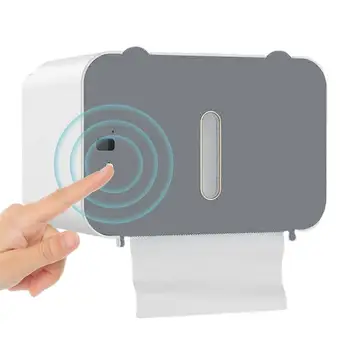 Senzor Automat Cutie De Tesut Impermeabil Inteligent Hârtie Igienică Suport Cu Capac Pentru Acasă Toaletă Dormitor Toaletă, Baie Accesorii - Imagine 2  