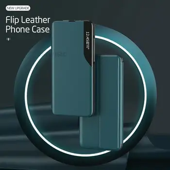 Smart Flip case Pentru Samsung Galaxy S20 S10 S9 S8 S7 Plus Nota 20 10 Kickstand Acoperire din Piele Pentru Galaxy A30 A40 A50 A70 A10S - Imagine 1  