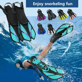 Sport în aer liber, Snorkelling Set de Înaltă definiție Masca de Scufundări Flexibil Aripioare Reglabile Echipament de Snorkeling - Imagine 1  