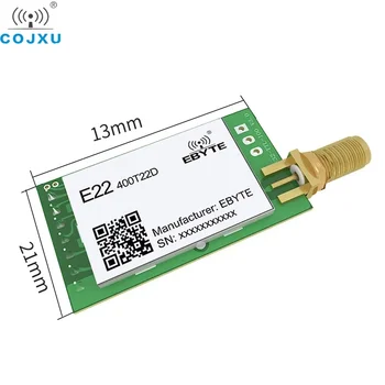 SX1268 433MHz 22dBm LoRa wireless modulul UART TTL nivel E22-400T22D CDEBYTE 5 km rază lungă fără fir transmițător receptor - Imagine 2  